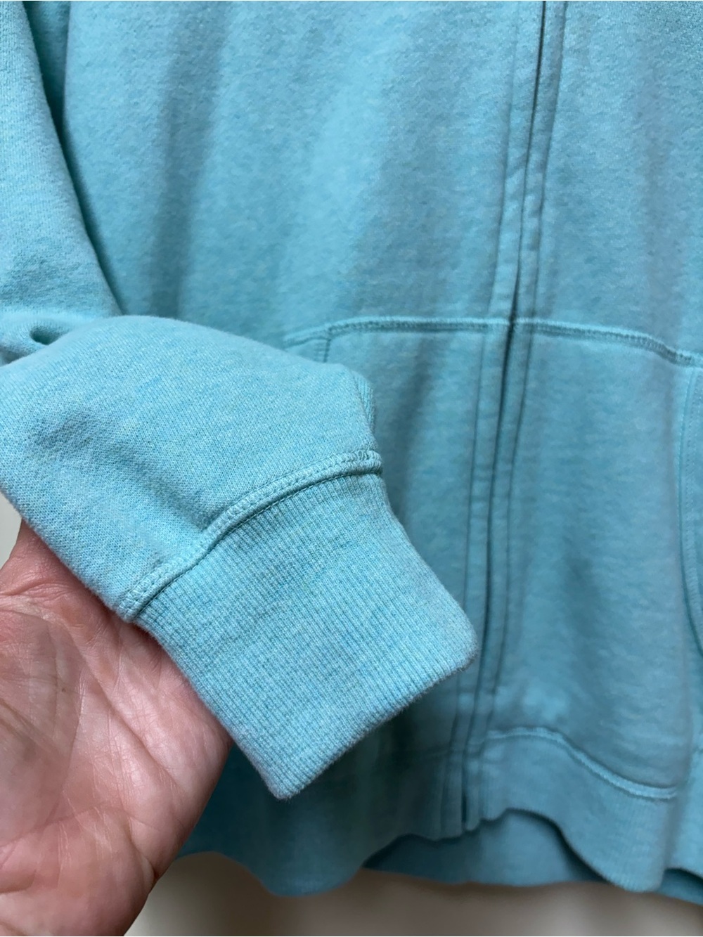 Fat Face Amy Teal Blue Zip Through Hoodie - Small - Picture 13 of 16
